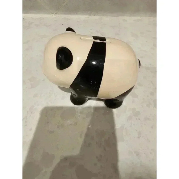 Panda ceramic piggy bank. - Picture 3 of 5